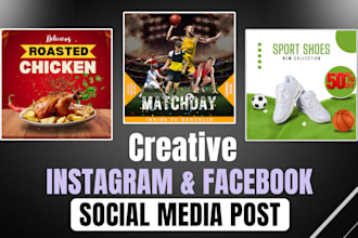 design social media post, facebook ads post, instagram post, story, ad design