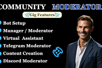 be community moderator for nfts crypto token memecoin discord telegram moderator