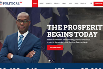 political website, political campaign website, campaign website