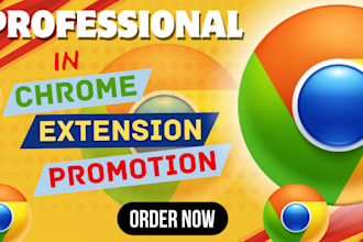 do chrome extension promotion, for chrome extension downloads to get real users