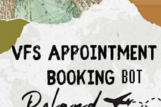build vfs appointment bot, visa appointment booking bot, bls, tls booking bot