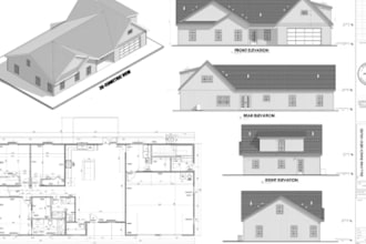 draw architectural stamped plans framing adu deck and mep for US city permit