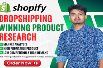 find dropshipping winning product research for shopify store