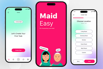 create maidfinder app, househelp, roommate finder, home cleaning app, elder care