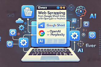 setup web scraping in google sheets with openai chatgpt or perplexity