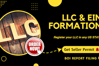 setup llc ein number boi report seller permit usa tax llc formation s corp erc