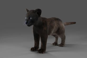 design 3d character, animal modeling, and 3d pet modeling