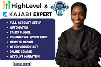 gohighlevel sales funnel landing page go high level course design kajabi website