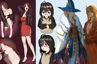 make a character design for oc, dnd, novel, vtuber, game