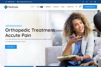 design pharmacy website healthcare website nursing website dental website