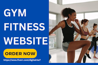 design gym fitness website for personal trainer fitness yoga dropshipping store