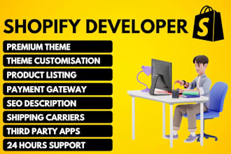 create shopify drop shipping store, shopify website
