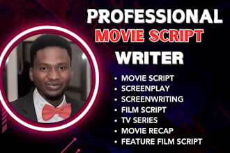 write movie script, screenplay, TV series, screenwriting, feature film script