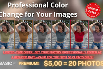 change colors in your photos professionally