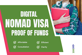 provide proof of funds for digital nomad visa application