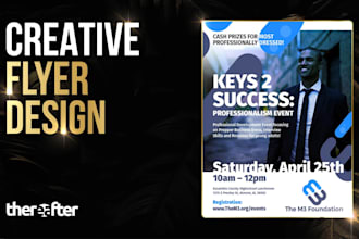 design a professional and creative flyer