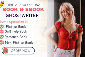 do fiction book ghostwriter, romance ghostwriter, self help ebook ghostwriter