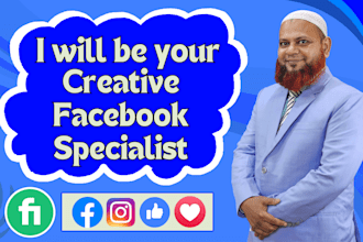be your creative facebook marketing specialist