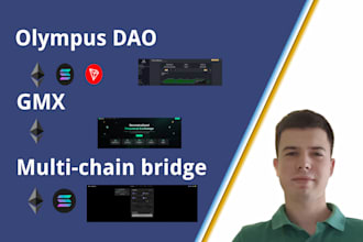 fork olympus dao, gmx, do multi chain bridge dapp on evm solana sui