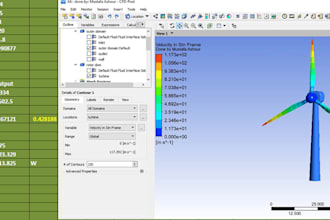 do  cfd simulation on gear pump and wind turbine