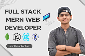 I will be your full stack web developer, front end developer, react developer