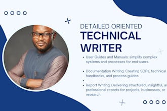do technical reports, sops, user guides, and business documents
