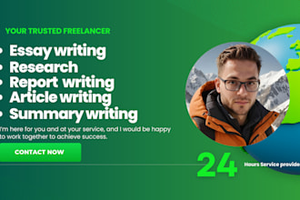 write professional reports, research and summaries  for any topic