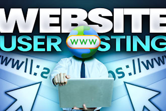 check function and user testing of website in middle east