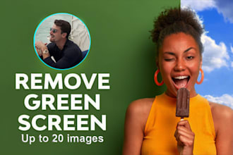 professionaly remove green screen background from photos