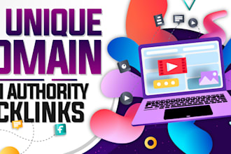build white hat 90 unique domain SEO contextual backlinks high da 90 plus sites
