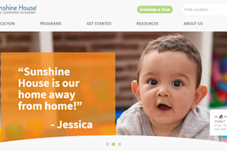 create creche, preschool, kindergaten, daycare, elearning website
