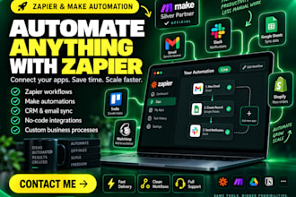 do integration or automation using zapier and make integromat