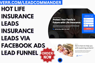 generate hot insurance leads life insurance leads via facebook ads lead funnel