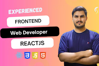 be your frontend web developer using reactjs or nextjs