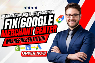 fix google merchant center suspension, gtin, misrepresentation, and shopping ads
