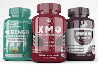do professional supplement labels, product packaging design