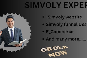 creat simvoly website, simvoly funnel design, simvoly e commerce set up
