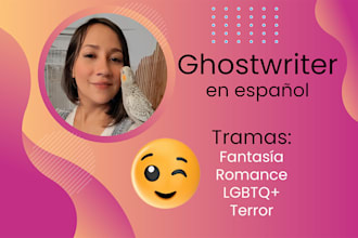 ghostwriter de tu novela en español
