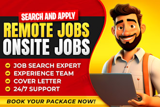 search and apply for jobs or find remote jobs on your behalf