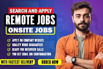 search and apply for jobs or find remote jobs on your behalf