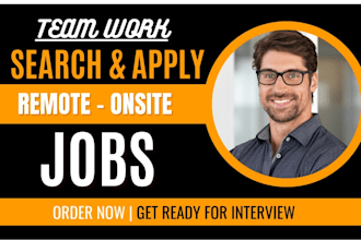 search and apply for jobs or find remote jobs on your behalf