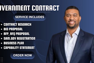 do rfp, rfq proposal writing, government contract research, and bid proposals