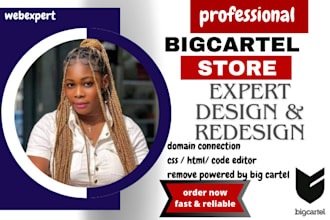 customize big cartel website redesign bigcartel, ecwid, wix website design