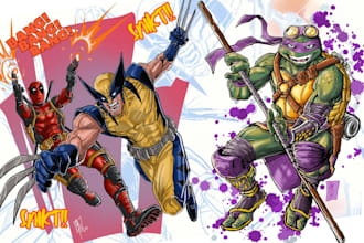draw your favorite character from comics, anime or videogame