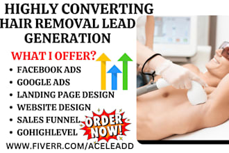 generate mesotherapy leads hair removal hair laser weight loss website via ghl