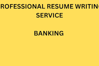 write banking resume, financial analyst, bank teller, accountant, auditor CV