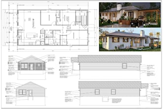 be your architect for house permit drawings, floor plan, blueprints in autocad