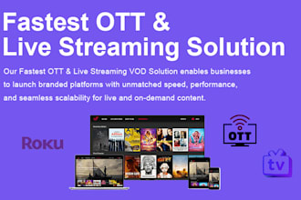 create custom live stream ott vod clone wordpress dashboards