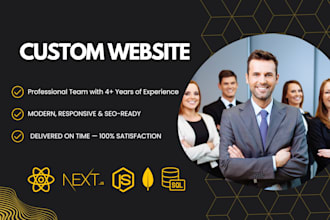 build your custom website or web application as a  full stack expert