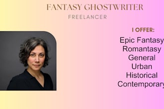 be your fantasy, science fiction ghostwriter